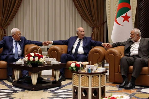 Đại diện các phe phái ở Palestine gặp nhau tại thủ đô Algiers của Algeria. (Nguồn: Getty)