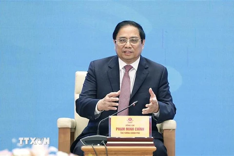 Thủ tướng Chính phủ Phạm Minh Chính đối thoại với phụ nữ Việt Nam