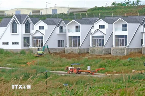 Dự án bất động sản quy mô gần 10ha tại khu vực thôn 4, xã Lộc Tân (huyện Bảo Lâm, Lâm Đồng). (Ảnh: Nguyễn Dũng/TTXVN)