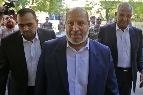 Ông Hamas Khalil Al-Hayya dẫn đầu phái đoàn Hamas hội kiến Tổng thống Syria Bashar al-Assad. (Nguồn: Getty)