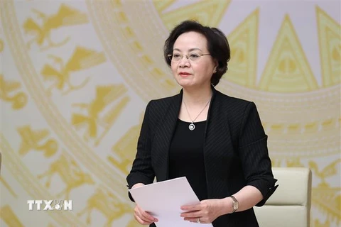 Bộ trưởng Bộ Nội vụ Phạm Thị Thanh Trà. (Ảnh: Dương Giang/TTXVN)