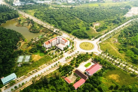 Khuôn viên Đại học Quốc gia Hà Nội tại Hòa Lạc.
