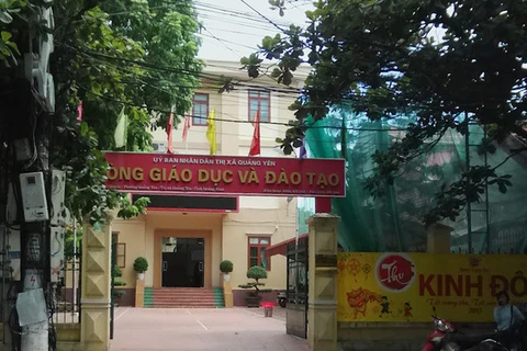 Phòng Giáo dục và Đào tạo thị xã Quảng Yên.
