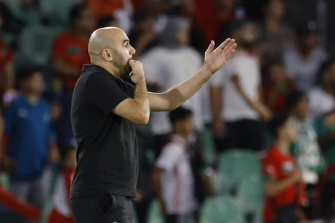 Huấn luyện viên đội tuyển Maroc Walid Regragui. (Nguồn: Reuters)
