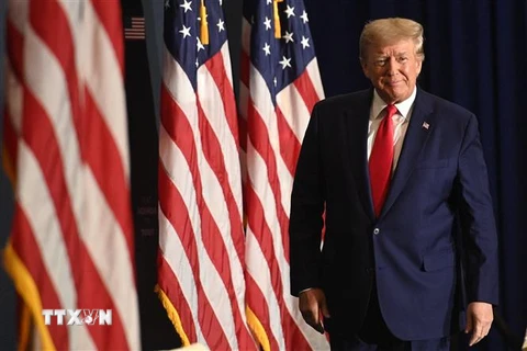 Cựu Tổng thống Mỹ Donald Trump tại một sự kiện ở Washington, DC. (Ảnh: AFP/TTXVN)
