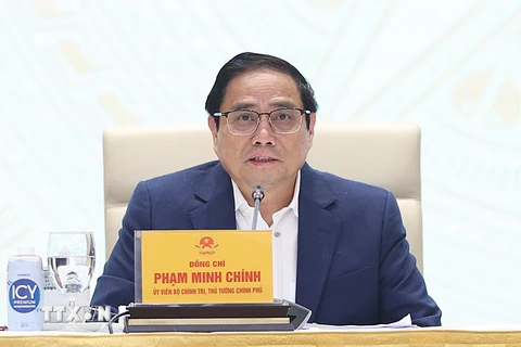 Thủ tướng Phạm Minh Chính phát biểu khai mạc Hội nghị. (Ảnh: Dương Giang/TTXVN)