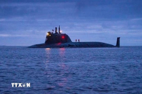 Tàu ngầm Kazan thuộc Dự án 885M (Yasen-M) của Nga. (Ảnh: Russian MOD/TTXVN)