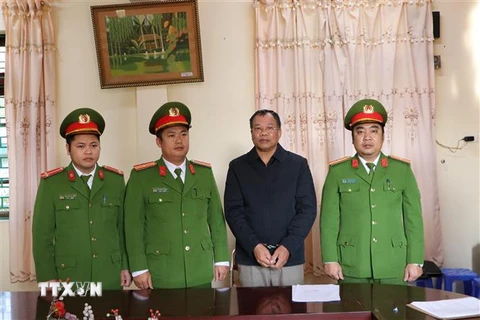 Bị can Nguyễn Văn Vấn tại Cơ quan Cảnh sát điều tra. (Ảnh: Đinh Thùy/TTXVN)