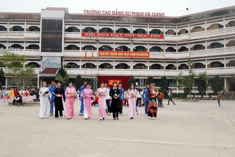 Phân hiệu Đại học Thái Nguyên tại tỉnh Hà Giang được thành lập trên cơ sở Trường Cao đẳng Sư phạm Hà Giang. (Nguồn: Báo điện tử Đảng Cộng sản Việt Nam)