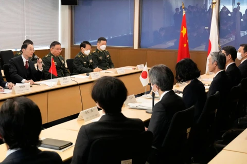 Quang cảnh cuộc đối thoại an ninh Nhật Bản và Trung Quốc. (Nguồn: AFP)