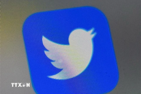 Biểu tượng mạng xã hội Twitter. (Ảnh: AFP/TTXVN)