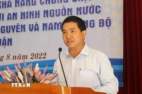 Ông Nguyễn Hữu Phước, Phó Giám đốc Sở Nông nghiệp và phát triển nông thôn tỉnh. (Ảnh: Hồng Hiếu/TTXVN)