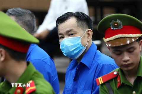 Bị cáo Nguyễn Ngọc Hai, cựu Chủ tịch UBND tỉnh Bình Thuận, tại phiên tòa. (Ảnh: Phạm Kiên/TTXVN)