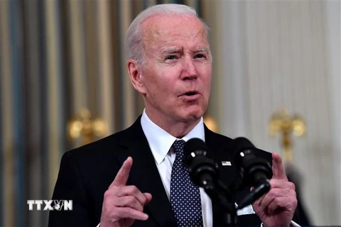 Tổng thống Mỹ Joe Biden. (Ảnh: AFP/TTXVN)