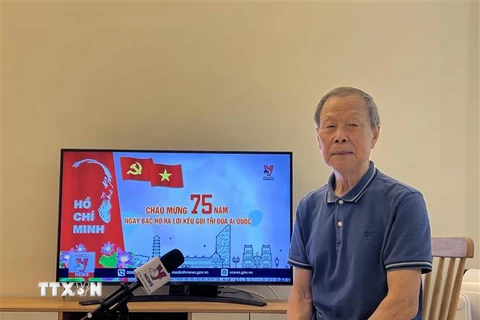 Ông Lý Minh Hán, cố vấn bộ phim “Nguyễn Ái Quốc ở Hong Kong.” (Ảnh: Mạc Luyện/TTXVN)