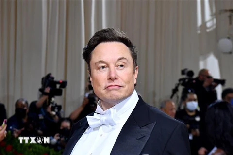 Tỷ phú Elon Musk tại một sự kiện ở New York, Mỹ. (Ảnh: AFP/TTXVN)