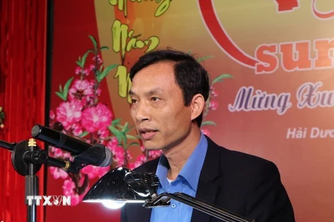 Phó Trưởng ban Dân vận Tỉnh ủy Hải Dương, nguyên Chủ tịch Liên đoàn Lao động tỉnh Hải Dương Mai Xuân Anh. (Ảnh: Mạnh Minh/TTXVN)