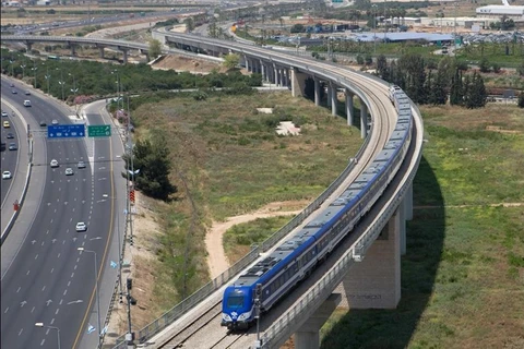 Israel sẽ rút ngắn thời gian di chuyển đến trung tâm kinh tế và chính trị xuống dưới 2 giờ. (Nguồn: Railway Gazette)