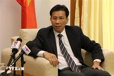 Đại sứ Việt Nam tại Indonesia Tạ Văn Thông. (Ảnh: Hữu Chiến/TTXVN)