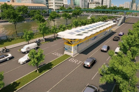 TP.HCM chấm dứt dự án hỗ trợ tuyến buýt nhanh BRT số 1. (Ảnh: Saigon BRT)