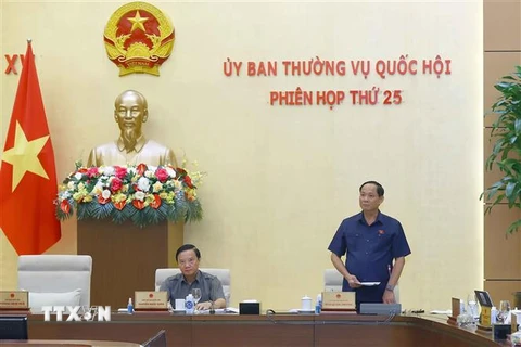 Phó Chủ tịch Quốc hội Trần Quang Phương phát biểu. (Ảnh: Doãn Tấn/TTXVN)