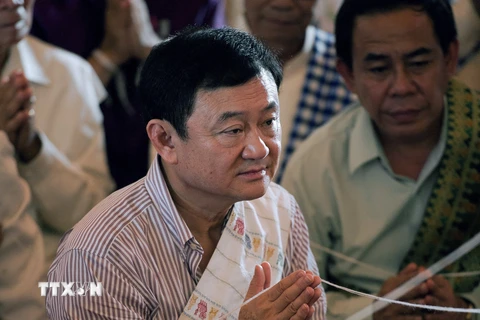 Cựu Thủ tướng Thái Lan Thaksin Shinawatra. (Ảnh: AFP/TTXVN)