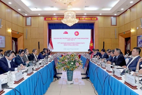Quang cảnh Hội nghị Bộ trưởng lần thứ 17 về Kết nối kinh tế Việt Nam-Singapore. (Nguồn: Báo Công Thương)