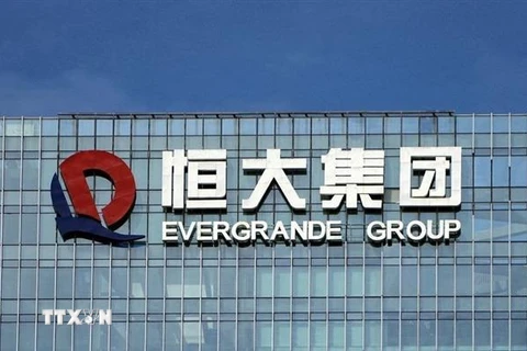 Trụ sở của Tập đoàn Bất động sản Evergrande ở Thâm Quyến, tỉnh Quảng Đông, Trung Quốc. (Ảnh: Reuters/TTXVN)