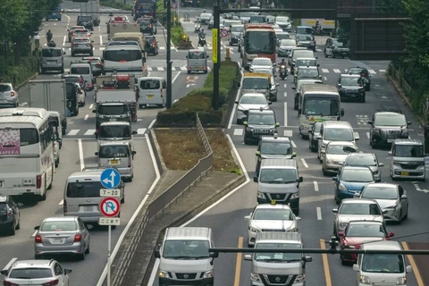 Cảnh nhộn nhịp trên đường phố Tokyo. (Nguồn: EPA)