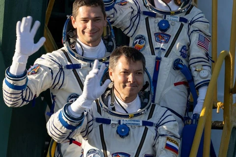 Hai phi hành gia người Nga Oleg Kononenko và Nikolai Chub. (Nguồn: NASA)