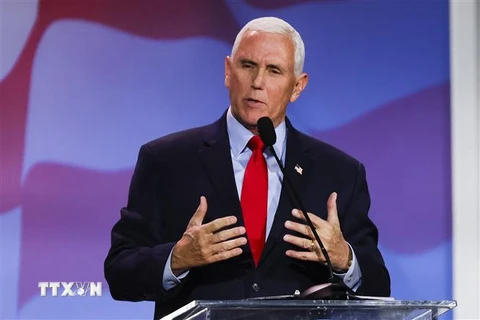 Cựu Phó Tổng thống Mỹ Mike Pence. (Ảnh: AFP/TTXVN)