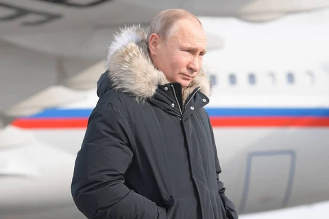 Tổng thống Nga Vladimir Putin tới Belarus. (Nguồn: TASS)