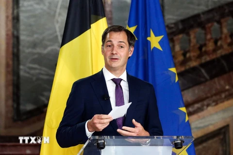 Thủ tướng Bỉ Alexander De Croo. (Ảnh: AFP/TTXVN)