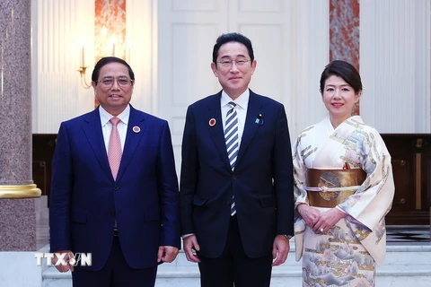 Thủ tướng Phạm Minh Chính dự chiêu đãi của Thủ tướng Nhật Bản Kishida Fumio
