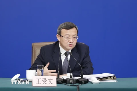 Thứ trưởng Thương mại Trung Quốc Vương Thụ Văn. (Ảnh: THX/TTXVN)
