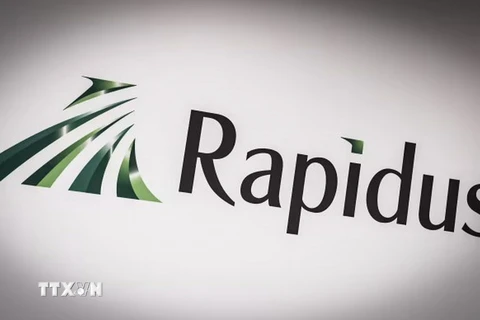 Biểu tượng của Công ty sản xuất chip Rapidus. (Ảnh: Reuters/TTXVN)