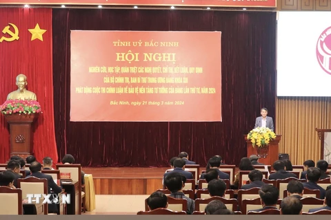 Bắc Ninh quán triệt các nghị quyết về xây dựng Đảng, phòng, chống tham nhũng