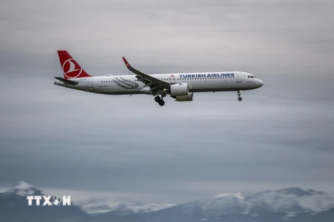 Máy bay của hãng hàng không Turkish Airlines. (Ảnh: AFP/TTXVN)