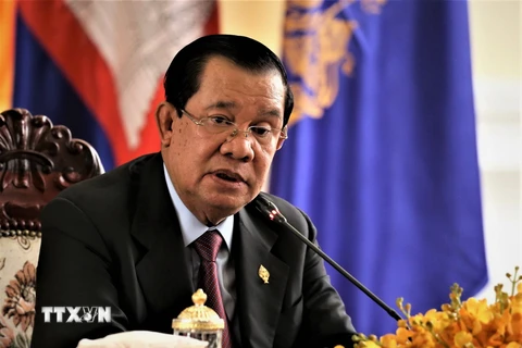 Cựu Thủ tướng Campuchia Hun Sen. (Ảnh: Huỳnh Thảo/TTXVN)