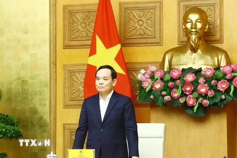 Phó Thủ tướng Trần Lưu Quang phát biểu. (Ảnh: Lâm Khánh/TTXVN)