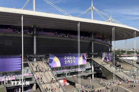 Sân vận động Stade de France. (Ảnh: Ngọc Hiệp/TTXVN)