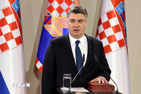 Tổng thống Croatia Zoran Milanovic. (Ảnh: AFP/TTXVN)