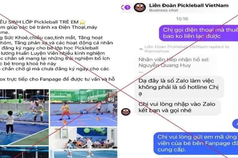 Trang Facebook giả mạo.