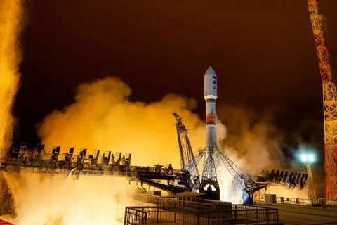 Tên lửa Soyuz-2.1b mang theo vệ tinh quân sự, được phóng từ sân bay vũ trụ Plesetsk. (Ảnh: Bộ Quốc phòng Liên bang Nga)