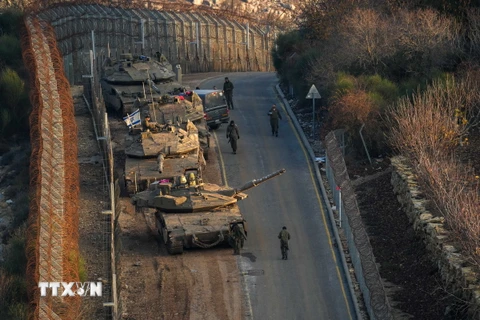 Israel duy trì lực lượng tại vùng đệm với Syria ở Cao nguyên Golan chiến lược. (Ảnh: THX/TTXVN)