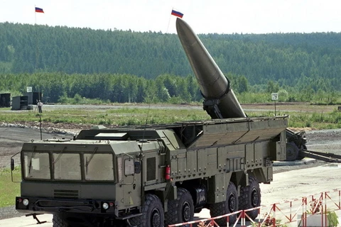 Hệ thống tên lửa Iskander. (Ảnh: AFP/TTXVN)