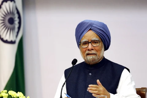 Thủ tướng Ấn Độ Manmohan Singh tuyên bố sẽ từ chức sau cuộc tổng tuyển cử. (Ảnh: AFP/TTXVN)