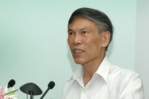Ông Trương Đình Tuyển, nguyên Bộ trưởng Thương mại, cố vấn đoàn đàm phán FTA Việt Nam-EU. (Ảnh: Minh Tú/TTXVN)