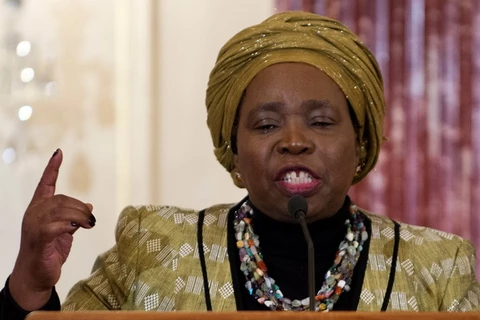 Chủ tịch Ủy ban Liên minh châu Phi Nkosazana Dlamini-Zuma. (Ảnh: AFP/TTXVN)
