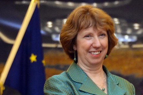 Đại diện cấp cao phụ trách chính sách an ninh-đối ngoại của Liên minh châu Âu (EU), bà Catherine Ashton. (Ảnh: AFP/TTXVN)